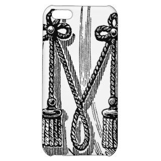 Antique Calligraphy Masonic Symbols Letter M Cover For iPhone 5C