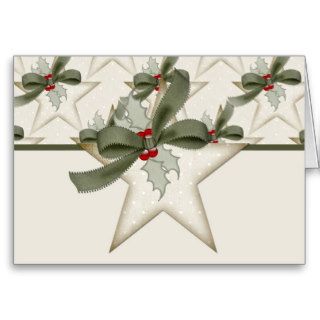 Christmas Star Design 2 Holiday Greeting Card