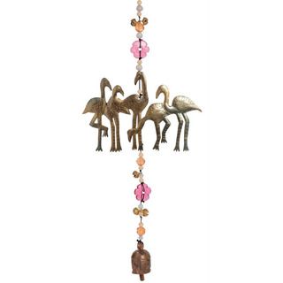 Flamingos on Parade Wind Chime (India) Garden Accents
