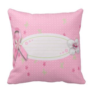 Breast cancer awareness pillow