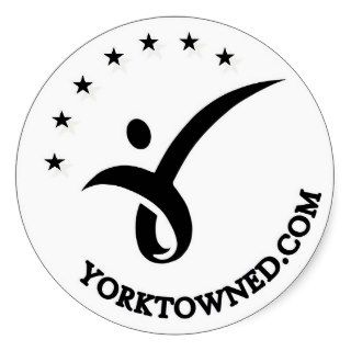 Yorktown  Education 3" Round Sticker