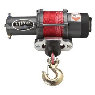 Viper Elite 5000lb UTV Winch & Custom Mount for Polaris Ranger RZR (please see fitment) with RED AmSteel� Blue Synthetic Rope Automotive