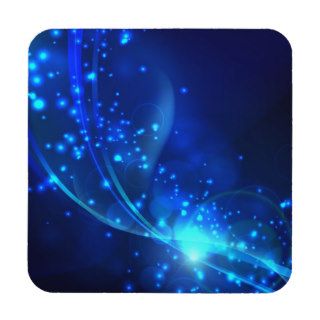 Abstract Blue Light Background Vector Graphic ABST Drink Coaster