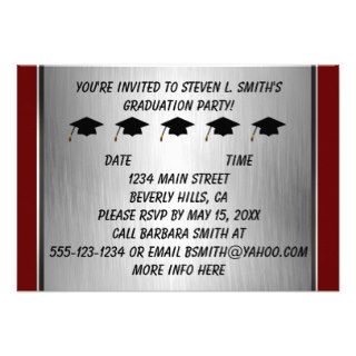 Red Or Change Color 2013 Graduation Invitations