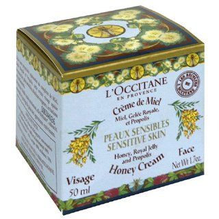 L'Occitane Face Cream, Honey, Royal Jelly and Propolis, Sensitive Skin, 1.7 oz (50 ml)  Facial Treatment Products  Beauty