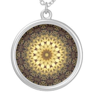 Golden Vortex Star Ring Necklace