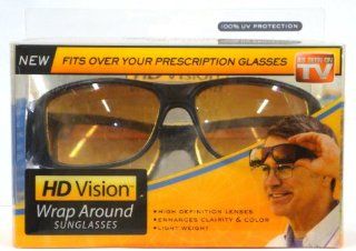 HD Vision Wrap Around Sunglasses, Black Frame (Pack of 2)  Sports Fan Sunglasses  Sports & Outdoors
