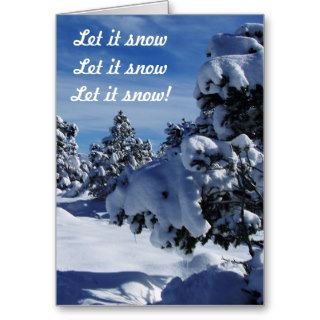 Let it Snow Holiday Card