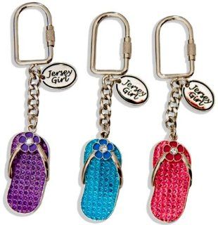 New Jersey Keychain   Jersey Girl Flip Flop Sandal   assorted colors, New Jersey Keychains, New Jersey Souvenirs, New Jersey Gifts  