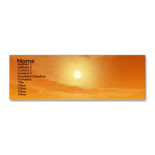 TEMPLE OF WATER / DESERT SUN BUSINESS CARD