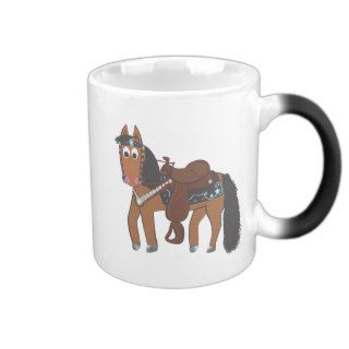 Cute Cartoon Western Horse Mugs