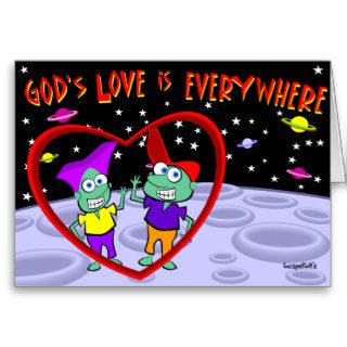God's Love is Everywhere Greeting Cards