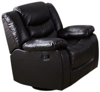 Acme 50577 Torrance Motion Rocker Recliner with Swivel, Espresso Bonded Leather Match  