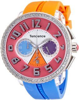 Tendence   Crazy Unisex Quartz Watch with Multicolour Dial Analogue Display and Multicolour Plastic or PU Strap T0460407 Watches