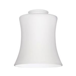 Westinghouse 5 1/2 in. x 6 in. Handblown White Opal Fluted Accessory Shade 8572200