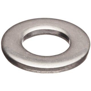 18 8 Stainless Steel Flat Washer, #8 Hole Size, 0.328" ID, 0.562" OD, 0.032" Nominal Thickness, Made in US (Pack of 50)