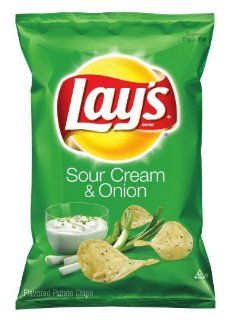 Lay's Potato Chips, Sour Cream and Onion, 9.5 Ounce  Potato Chips And Crisps  Grocery & Gourmet Food