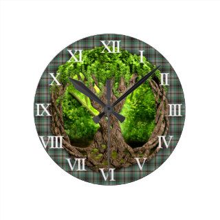 Celtic Tree Of Life Clan Craig Round Clocks