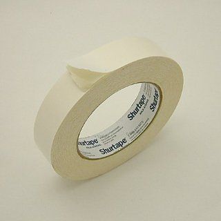 Shurtape DF 65 Double Faced Flat Paper Tape (Rubber Adhesive) 1 in. x 36 yds. (Natural) Duct Tape