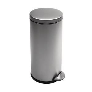 simplehuman 35 l Fingerprint Proof Brushed Stainless Steel Round Step Trash Can DISCONTINUED CW1894