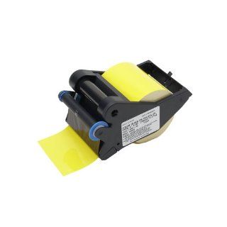 Brady 64686 Labelizer Plus and VersaPrinter 90' Length x 4" Width, B 549 Cold Temperature Label Stock, Yellow and Black Tape Cartridge Industrial Warning Signs