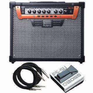 Roland GA 112 Guitar Combo Amp with Cables and Footswitch Bundle Electronics