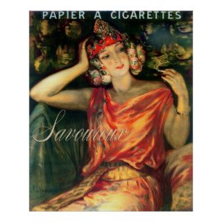 Vintage Cigarette Advertisement, France Posters