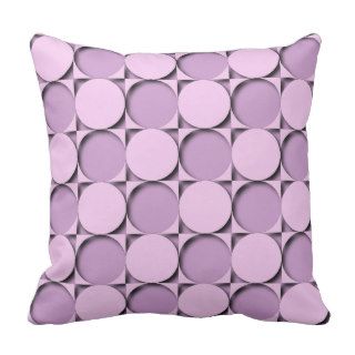 Violet Checkered Mosaic Throw Pillows