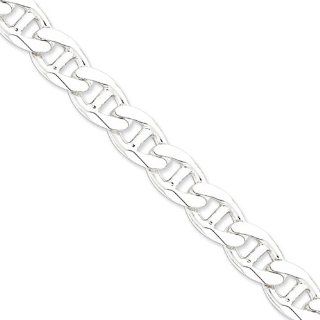Sterling Silver 13.5mm Heavy Anchor Link Bracelet   9 Inch   Lobster Claw   JewelryWeb Jewelry