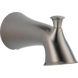 Delta Lahara 6 3/4 in. Non Metallic Pull Up Diverter Tub Spout in Stainless RP51303SS