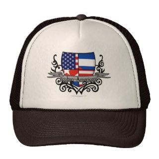 Cuban American Shield Flag Hat