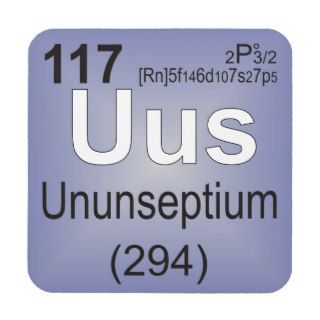 Ununseptium Individual Element   Periodic Table Coasters