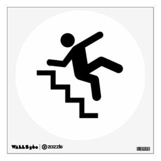 Man Falling Down the Stairs Room Graphic