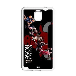 Personalized Case for Samsung Galaxy Note 3 N9000   Custom Chicago Bulls Derrick Rose Picture Hard Case LLN3 551 Cell Phones & Accessories