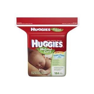 Huggies Natural Care Fragrance Free Baby Wipes, 552 Total Wipes 184 Count (Pack of 3), Packaging May Vary Health & Personal Care