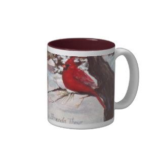 Winters Serenity Cardinal Wrap Around Mug