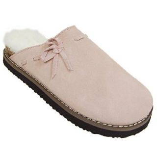 Bearpaw Shearling Lined Suede Clogs Shoes