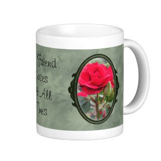 Romantic Red Hybrid Tea Rose Mugs