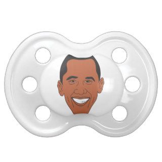 President Barack Obama Cartoon Face Pacifier
