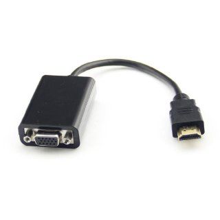 1080P Hdmi Male To Vga Video 3.5Mm Audio Converter Adapter Cable For Laptop Hd Electronics
