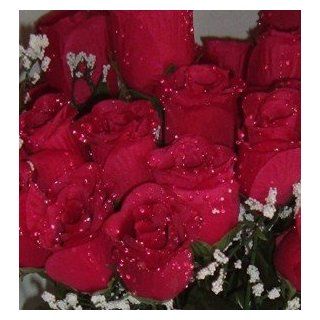 84 Silk Rose Flowers w/Raindrops   Wedding Flowers   Bridal/Floral   Red   Artificial Flowers