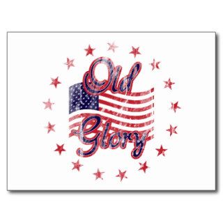 Old Glory Flag Postcard