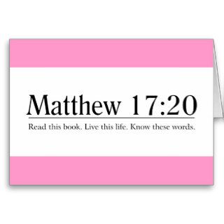 Read the Bible Matthew 1720 Card