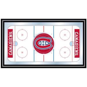 Trademark NHL Montreal Canadians 15 in. x 26 in. Black Wood Framed Mirror NHL1500 MC