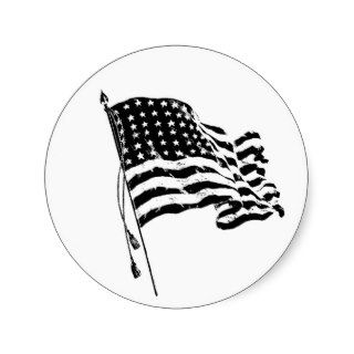 For a patriot the USA American Flag Round Sticker