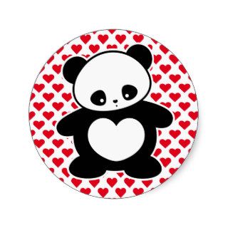 Kawaii panda stickers