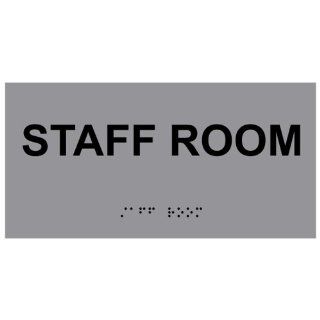 ADA Staff Room Braille Sign RSME 570 BLKonGray Wayfinding  Business And Store Signs 