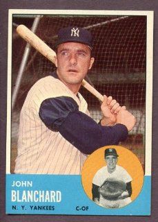 1963 Topps #555 John Blanchard Yankees NR MT 235122 Kit Young Cards Sports Collectibles
