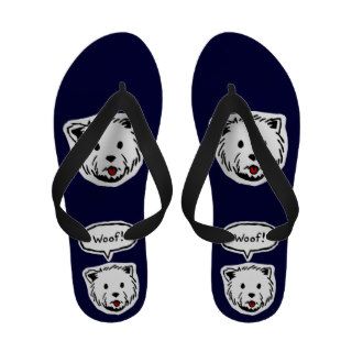 Westie Woof Flip Flop Sandal Sandals