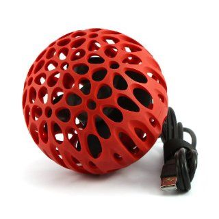 [Aftermarket Product] Red Fashion Hollow Honeycomb Office Desk Mute Quiet Portable USB Creative Cute Mini Fan Cell Phones & Accessories